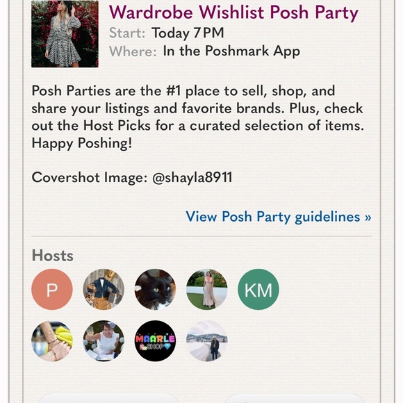 Bougierouge will be co-hosting the Wardrobe Wishlist Posh Party Tonight!
